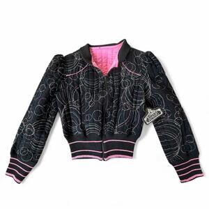 Deadstock Y2K Angie Quilted Sparkly Cropped Jacket